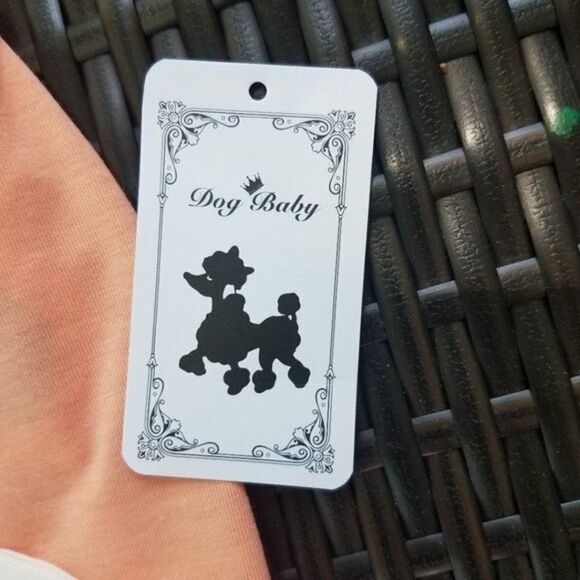 Small Dog Shirt Orange Spring w/Flower for Tiny Dog Baby - Picture 3 of 9